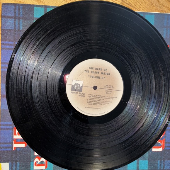 The BAND of the Black Watch Volume II Private Stock Lp Vinyl 33 rpm EX EX - Picture 4 of 5